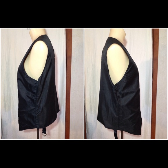 Women's Vtg Sz L Jane Ashley Leather Suede Vest - Picture 4 of 7